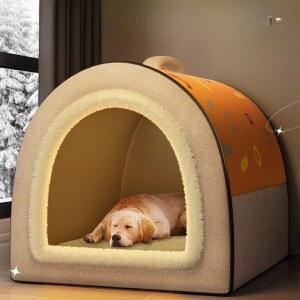 대형견집 겨울 중형견 대형견 난방 실내 쿠션 하우스 보온 방한 텐트 숨숨집