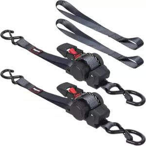 스트르게니 리트랙터블 래칫 스트랩 12FT 자동 타이 다운 모터사이클 트럭 보트용 셀프 화물