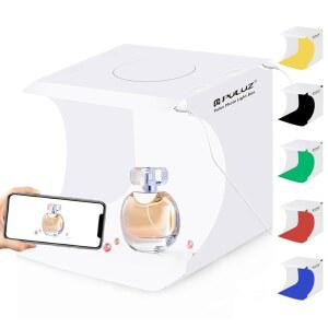 LED 조명이 있는 사진 스튜디오 박스 PULUZ 20CM 미니 휴대용 조명 텐트 키트 2X20 6개의 제품 디스플레이용 흰색 접이식 촬영 소프트박스