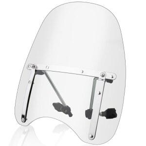 [미국배송] 유니버설 18인치 X16인치 모터사이클 윈드실드 윈드스크린 할리 데이비슨 혼다호환 가와사키 스즈키 야마하호환 크루저 새비지 침입자 볼루시아 블러바드 벌칸 VN (클리어)