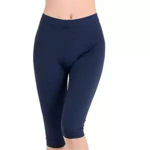 여성용 비치 웨어 레쉬가드 운동복 6부 레깅스 네이비 Eou9+3LCI