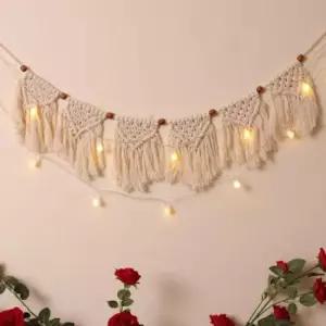 마크라메 월행잉 가랜드 차박 감성 가랜더 마크라메 캠핑 앵두전구