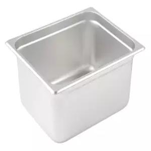 윈코 방해 방지 스팀 팬 하프 사이즈 x 6인치 표준 무게 스테인리스 스틸 중형