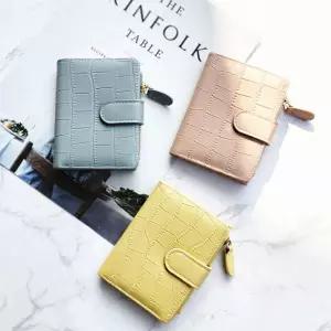 악어 가죽 무늬 여성 지갑 동전지갑 컬러풀 반지갑 Ykh7+2ShL