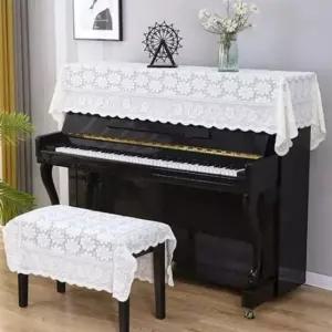 보호 커버 레이스 덮개 플라워 피아노 먼지 인테리어