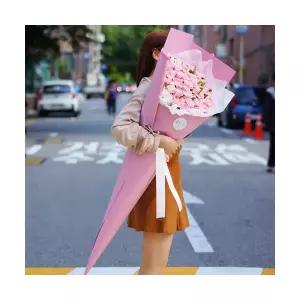 핑크 장미100송이 50송이 대형 꽃다발 대왕 자이언트 당일 배달