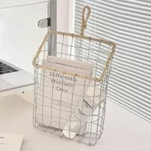 다용도바구니 철제 바스켓 행잉 수납 걸이형 고리 철망 소품 바구니