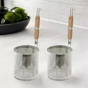 우드핸들 면 건지기 타공국자 2p세트 면건지기 타공국자