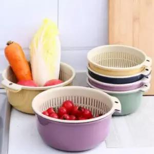 야채 세척 바구니 대형 퍼플 바구니 세척바구니
