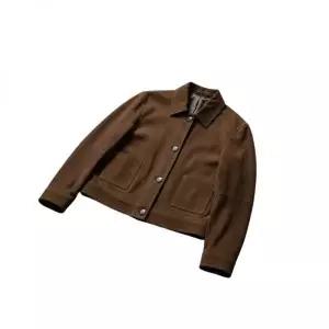 [막스마라] 스웨이드 자켓 크롭 핏 154408672