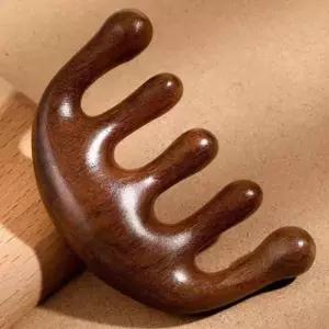 두피관리 두피 괄사 마사지기 우드 괄사빗 경락마사지기 리프팅