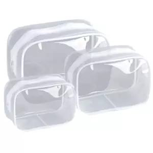 투명 PVC 여행용 파우치 세트 화장품 수납백 HuG9+4guy