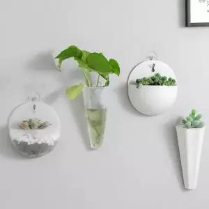 벽부착 미니 화병 벽꾸미기 인테리어 수경 화분 벽꾸미기 벽부착화분