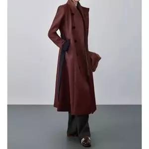 엘럽 여친 롱 모직 빈티지 하이넥 고감 고지식인풍 코트 박템1