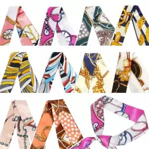 실키 스키니 롱 스카프 머플러 롱 쁘띠 실크 Fjp9+7Rwy