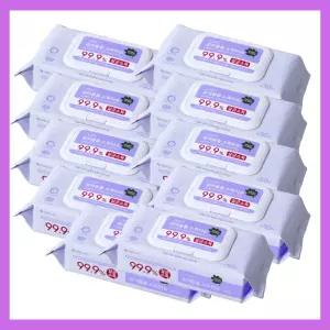 그린핑거 유아용품 소독티슈 캡형 50매 X 10팩