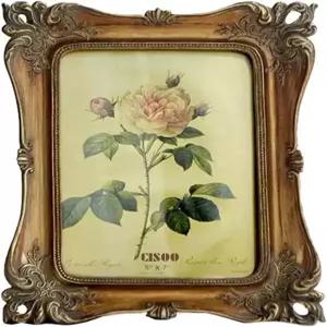 CISOO 빈티지 5x7 액자 앤티크 테이블 상단 디스플레이 및 벽걸이 레트로 홈 데코 화려한 사진 갤러리 아트