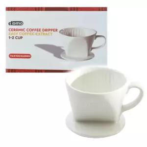 위플 세라믹 화이트 커피 드리퍼 드립 1~2인용 커피드리퍼 커피드립