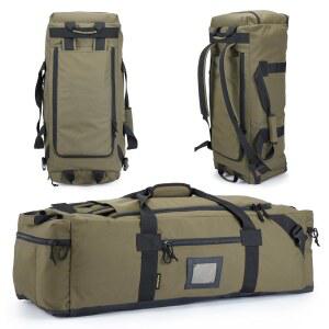 여행, 헬스장 및 스포츠용 86리터 대형 더플백 - 발수성 폴리에스터, 숨겨진 스트랩, 신발 수납 공간 남녀를 위한 완벽한 러기지 또는 백팩