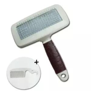 엉킨털빗 고양이 엉킨털 강아지 죽은털 제거 슬리커 브러쉬 L