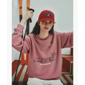 르꼬끄 LECOQ 르꼬끄X275C 레터 루스터 맨투맨 - 핑크(QQ323XFS72) QQ323XFS72_SPK0 466512