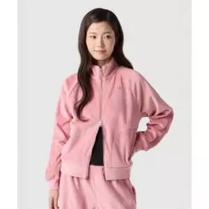 르꼬끄 LECOQ 여성 루즈핏 벨듀로이 하이넥 집업 - 핑크 QQ422OFTO3 QQ422OFTO3_SPK0 464571