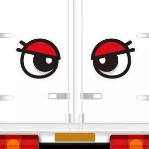 [골드스마일]졸음운전방지 앵그리왕눈10 자동차스티커 216x200mm