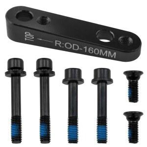 Dsjnf 디스크 브레이크 마운팅 어댑터 160mm 자전거 1세트 캘리퍼 산악 컨버터 후방