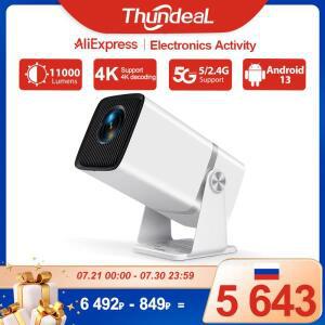 ThundeaL 4K 풀 LED 프로젝터 TD80W 안드로이드 WiFi 3D 홈 시어터 휴대용 빔 미니 회의 비디오 PK HY320