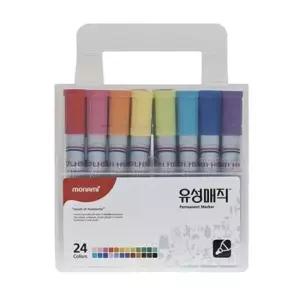 [문구] 유성마카 유성매직24색세트 둥근닙 모나미