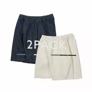 [매장정품] 코드그라피 [패키지][린넨+데님 선택] 쿨 린넨 라이크 밴딩 반바지 2068781