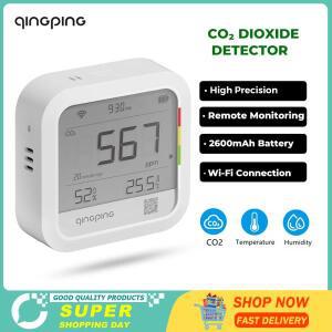 고품질 Qingping CO2 측정기 공기 품질 이산화카본 감지기 알람 온도 및 습도 Wifi 스마트 제어