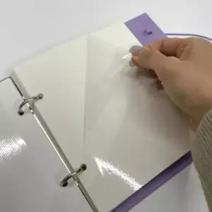 [문구/오피스] 네컷 인생사진 접착식 포토북 앨범 퍼플 사진첩