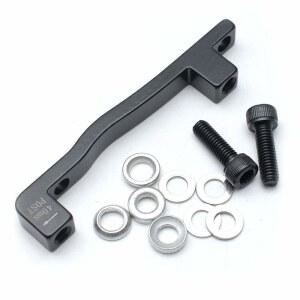 AEcreative 40mm 포스트 203mm 200mm 디스크 산악 로터 캘리퍼 74mm 블랙 마운트 포크 어댑터 자전거 프레임 브레이크