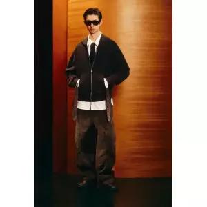 ZARA 자라 워싱 지퍼 후드 스웨트셔츠 - 다크 석류 126974