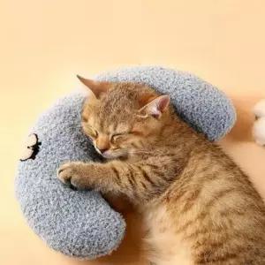 [반려] 강아지 침대 방석 쿠션 베개 초승달 U형 애완동물