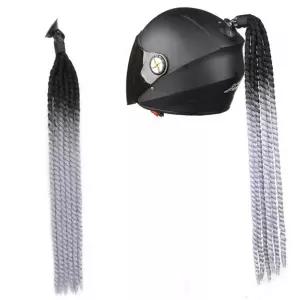 헬멧장식 삼에스 오토바이 헬멧 장식 드레드락 B36-001그레이 튜닝