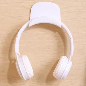 이어폰 헤드폰 액세서리 거치대 책상 부착식 헤드셋 걸이 화이트 스탠드 수납