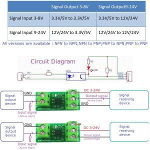 NPN PNP 신호 상호 변환기 로직 레벨 아이솔레이터, Arduino MEGA PI Nano V3 PLC RS485 디지털 IO 모듈용,