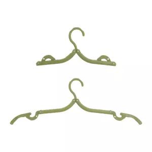 일반옷걸이 접이식 휴대용 3단 여행용 캠핑용 끈걸이 논슬립 ABS