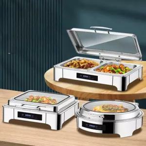 차핑디쉬 접시 부페 뷔페 원형 냄비 워머 뷔페그릇 보온