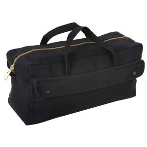 [미국배송] 황동 지퍼가 달린 로스코 캔버스 점보 툴백 블랙
