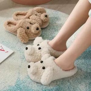 [더망고플래닛][더망고플래닛] 거실층간소음 강아지 조리원 털신 슬리퍼 실내화 (12553100)