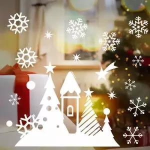 [마이모노샵][마이모노샵] 매장 거실 거울 윈도우 데코 크리스마스 눈꽃 스티커 (26141355)