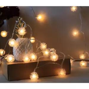 [마이모노샵][마이모노샵] 감성 눈꽃 웜색 눈송이 데코 캠핑 조명 20구 3m 파티 (26141289)