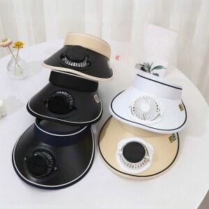 선풍기 부착 썬캡 휴대용 모자 여름 충전식 5 3팩 200밀리암페어셀1 3 USB 농사용