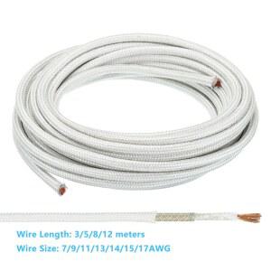 고온 와이어 운모 유리 섬유 전자 계량기 7AWG 17AWG 12 내열성 케이블 절연 유연한