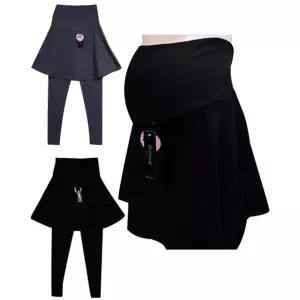 (스킨센스)기모 임부 복대형 플레어 치마 레깅스 zIw2+9Qfs