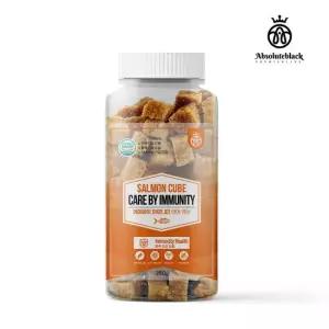 케어 바이 이뮤니티 연어 큐브 280g 건강솔루션 쿠키 수제간식