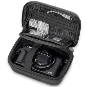 [미국배송] 캐논 G7X 마크 III II 소니 사이버샷 파워샷 SX740 리코 GR III 코닥 픽스프로용 프로케이스 하드쉘 디지털 카메라 케이스 - 블랙
